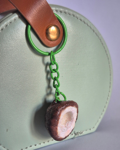 🥥Coconut Clay Keychain