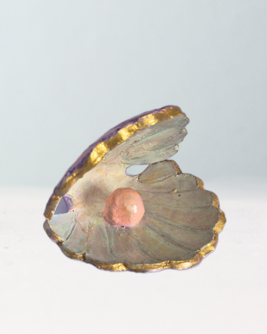 Clay Pearl Seashell Trinket Dish