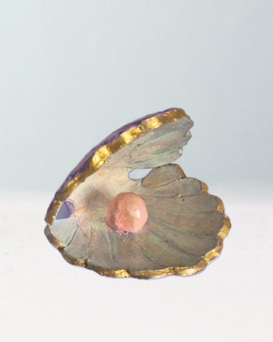 Clay Pearl Seashell Trinket Dish