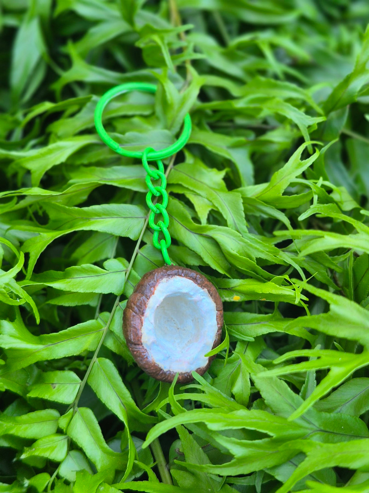 🥥Coconut Clay Keychain