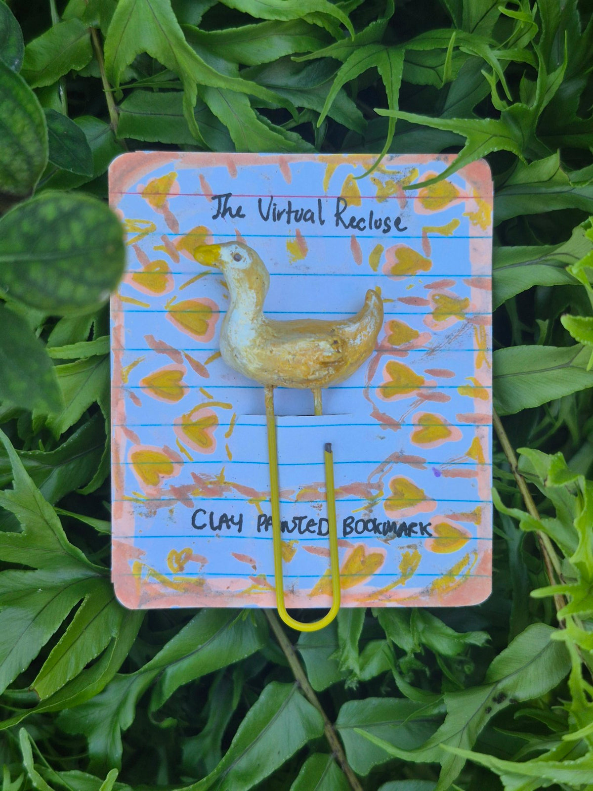 Clay Duck Paperclip Bookmark